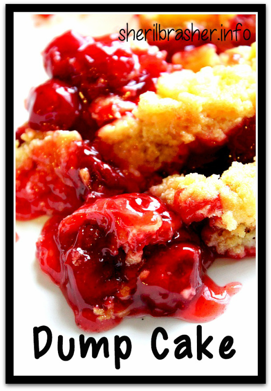 Easy Recipe: Cherry Dump Cake. A super simple dessert that is huge on taste but so simple a preschooler could do it. 