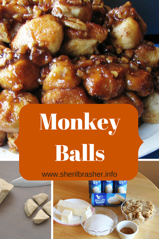 Easy Recipe:  Monkey Balls | Find out how to make this super simple and inexpensive dessert for your family at sherilbrasher.info 