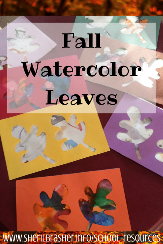 Fall crafts are the best ones to make. There are so many creative ways to express yourself and these watercolor leaves are an easy and beautiful way to showcase your budding artists talent. Check out more ways we are decorating for the Fall with our Preschool Crafts over at www.sherilbrasher.info/school-resources